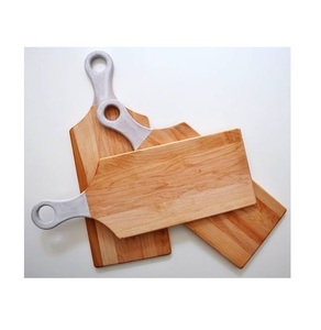 Ensemble de 2 planches à découper en bois de forme ronde au design classique, planche à découper en bois de qualité de luxe à un prix abordable - Product Image 4