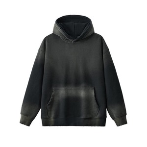 Sunfaded Zip Hoodie and Pants Set Garment Distressed Sun Faded Hoodie 100% Cotton Heavyweight Hoodie Men - Product Image 5