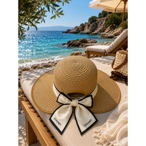 Chapeau de cowboy réglable en paille naturelle et jonc de mer, avec fermeture adhésive arrière, pour femme, idéal pour l'été, les fêtes, la plage et l'extérieur - Product Image 2