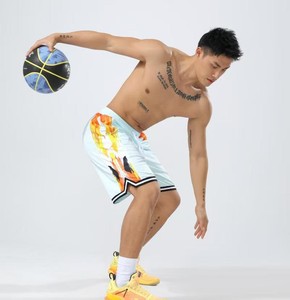 Pantalones cortos deportivos con estilo para hombre, pantalones cortos de baloncesto sueltos de media longitud, logotipo personalizado, secado rápido, poliéster, transpirable, envío DDP - Product Image 5