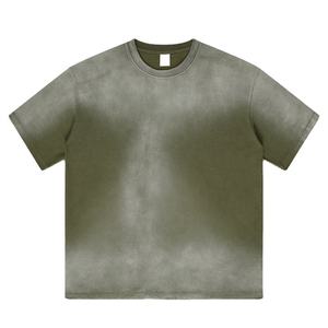 T-shirt surdimensionné graphique personnalisé délavé à l'acide pour hommes grande taille en coton vierge vintage épais avec votre logo de conception - Product Image 1