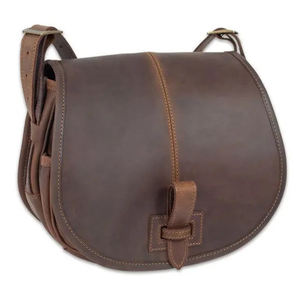 Sac à cartouches Imra Impex Classic en cuir de vache véritable, accessoire de chasse très vendu et durable avec 5 compartiments intérieurs - Product Image 3