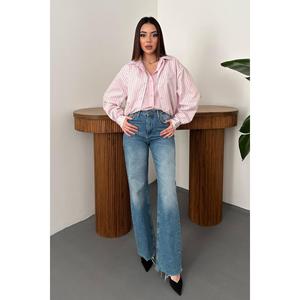 Chemise à rayures roses - Rose - Product Image 2