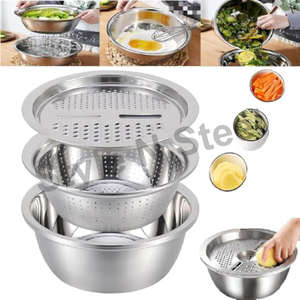 Juego de cuencos mayores, colador, piezas mayores, cubierta mayor a precio mayorista, cuenco de vapor y cuenco de almacenamiento, cuenco de lujo - Product Image 3