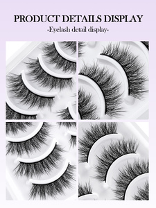 Cils MAGEFY <span class=keywords><strong>Manga</strong></span>, cils naturels effet œil de chat, cils imperméables à bande transparente, cils volumineux style européen et américain, faux cils - Product Image 6
