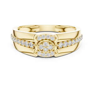 Anillo de Oro Rosa de 14K con Diamante Cultivado en Laboratorio para Mujer |   Regalo de Compromiso y Boda |   Nuevo Diamante Cultivado Chapado en Oro - Product Image 3