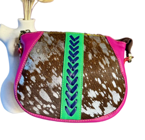 Bolsa de Cuero Genuino Ecológica con Estampados de Animales Bohemios Hechos a Mano para Todas las Estaciones, con Cierre, para Viajes y Uso Diario - Product Image 2