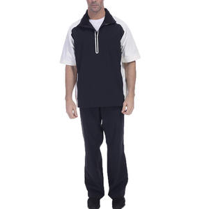 Survêtement en nylon personnalisé pour hommes Ensemble de jogging sport avec fermeture éclair Ensemble cargo coupe-vent Deux pièces Veste en jersey Survêtement de jogging pour hommes - Product Image 1