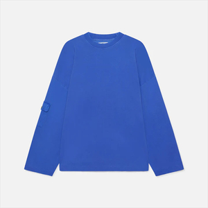 Usine personnalisée OEM T-shirts à manches longues pour hommes col rond streetwear acide délavé vintage T-shirt à manches longues pour hommes surdimensionné personnalisé - Product Image 2