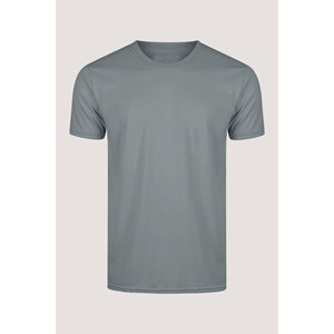 Camiseta personalizada ligera impresa personalizada tu texto foto Logo camiseta gris para hombre - Product Image 4