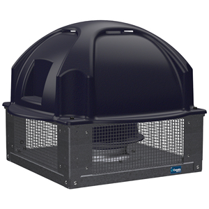 KENTALROOF CONFORT 450 T4/T8 1,1/0,18kW ventilatore da tetto con cappuccio in plastica rimovibile incernierato, alloggiamento in acciaio zincato, arretrato - Product Image 3