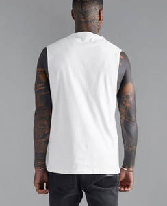 Venta al por mayor de ropa deportiva para hombre sin mangas Fitness Tank Top hombres STREET OEM personalizado uniforme de algodón transpirable camisetas sin mangas - Product Image 2