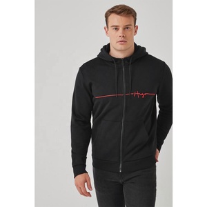Sudadera de punto de gran tamaño para hombre, prenda básica de alta calidad, de color sólido, 100% algodón, personalizada, venta al por mayor, listo para enviar - Product Image 6