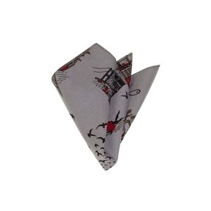 ผ้าพันคอพิมพ์ลายนกนางนวลอิสตันบูลสีเทา - Product Image 1