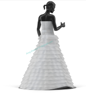 Robe de mariée pastel/robe de mariée Boho/robe de mariée Vintage robe de mariée moderne robe de mariée minimaliste robe de mariée rustique - Product Image 4