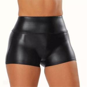 Short en cuir PU pour femmes noires, pantalon chaud, grande taille 5XL - Product Image 3