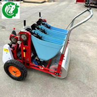 Semoir motorisé compact NH pour graines d'ail, à trois rangs, avec système de perçage et de pose des semis en hauteur, garantie 1 an, haute performance