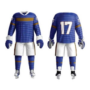 Uniformes de hockey sur glace sublimés de haute qualité pour les sports de rue uniformes de hockey sur glace rétro classiques personnalisés - Product Image 1