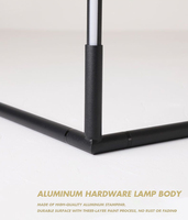 Luxe haut LED Dimmable RGB tapisserie d'ameublement coin lumière moderne chevet Ambiance Smart LED lampadaires pour salon décor