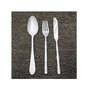 Juego de Cubiertos Plateados de Acero Inoxidable con Diseño en el Mango, Vajilla Vintage para Hotel - Product Image 1