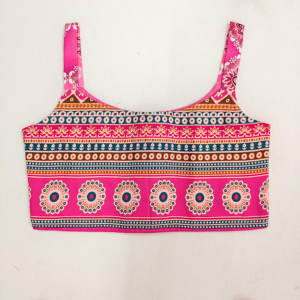 Conjunto de Lehenga Choli Largo hasta el Suelo, Estampado Rosa, Completamente Cosido, de Shoryam Fashion para Niñas, Ropa Tradicional Étnica India, Trajes para Fiestas - Product Image 2