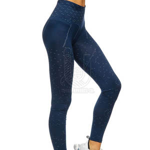 Pantalones de Yoga de Alta Calidad para Mujer, Cintura Media Elástica, Largos, Diseño Sólido, Logotipo Personalizado, Secado Rápido, Transpirables, Ecológicos - Product Image 4