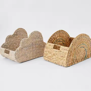 Cesta de almacenamiento con forma de nube de jacinto de agua de Vietnam, cesta organizadora al por mayor, cesta de baño - Product Image 2