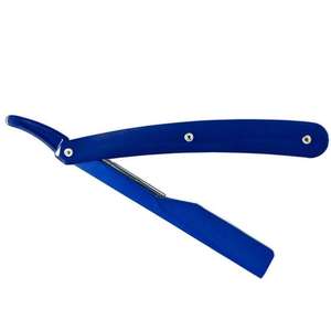 Maquinilla de afeitar recta de peluquero con logotipo personalizado, mango de plástico blanco, desechable, de una sola hoja, para uso facial y corporal, hoja de acero inoxidable - Product Image 2