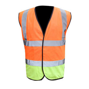 Gilet de sécurité réfléchissant haute visibilité Logo personnalisé Multi-poches Maille respirante Imperméable Séchage rapide Nylon/Polyester Vêtements de travail - Product Image 4