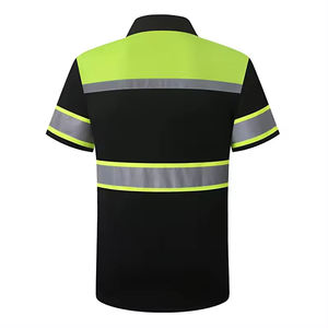 OEM de alta calidad al por mayor de seguridad reflectante camisas polo Hi Viz camisas fabricante - Product Image 3