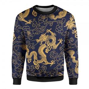 Sweat-shirt en molleton à col rond surdimensionné en coton 100% personnalisé OEM, sweat-shirt décontracté pour homme - Product Image 5