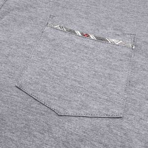 Nueva moda de hombre para camisas de verano de punto de algodón estampado al aire libre Sportwear Casual marca Drop Shipping - Product Image 5