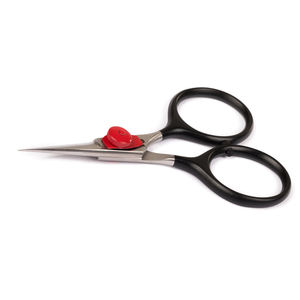 Ciseaux de montage de mouches de haute qualité poignée noire vis rouge acier allemand avec lame tranchante de rasoir à bord dentelé pour la pêche - Product Image 4