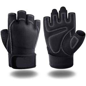 Guantes de Gimnasio y Levantamiento de Pesas con Correa de Muñeca Ajustable Antideslizante de Cuero con Logotipo Personalizado, Gran Venta 2026, Unisex - Product Image 5