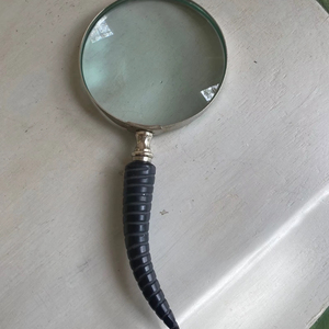 Buffalo Horn Handle Magnifying <b>Glass</b> Handcrafted for Precision <b>Reading</b> and Classic Vintage Style High Quality - Product Image 1