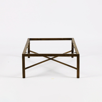 Pieds de table en fonte dorée de luxe moderne pour bureau, salle à manger, cuisine, hôtel, extérieur, hôpital, parc - Application polyvalente