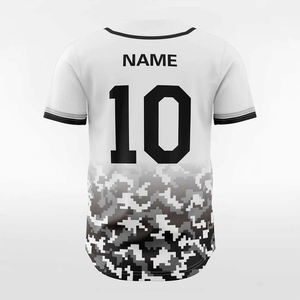 OEM barato en blanco de moda Jersey de béisbol barato al por mayor de camuflaje de impresión de los hombres y las mujeres camisetas de béisbol de diseño personalizado con OEM - Product Image 5