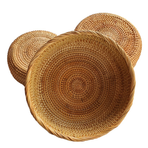 Cuenco de ratán tejido a mano de Vietnam \ Artesanía natural sostenible y elegante para hogares modernos - Product Image 4