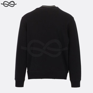 Sudadera personalizada bordada Color negro Mejor fabricante Hombres Sudadera Nuevas llegadas Precio al por mayor - Product Image 3