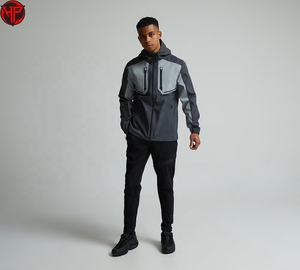 Chaqueta Cortavientos Deportiva Casual para Hombre, Impermeable y Reflectante, para Senderismo y Camping, de Nailon - Product Image 3