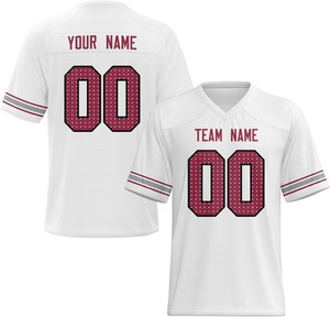 Camisetas de Fútbol Americano Sublimadas Personalizadas al por Mayor 2026, 100% Poliéster, Secado Rápido, Manga Corta, Unisex, con Logotipo del Equipo - Product Image 4