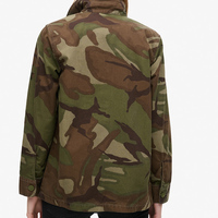 Veste en jean longue et extensible à imprimé camouflage pour femmes, veste en jean d'hiver en coton, vestes en jean à la mode pour femmes