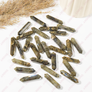 Vente en gros de cristaux de labradorite de haute qualité, pointes de crayon à double terminaison pour la décoration et les cadeaux - Product Image 2