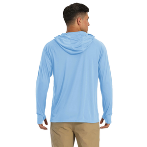 เสื้อฮู้ดตกปลาแขนยาวแบบสั่งทำพิเศษ ป้องกันแสงแดด ระบายอากาศ แห้งเร็ว UPF50 SPF สำหรับทุกเพศทุกวัย ไซส์ใหญ่ - Product Image 2