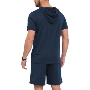 Ensemble sweat-shirt à capuche et short à manches longues au meilleur prix Ensemble sweat-shirt à capuche et short imprimés personnalisés de conception OEM - Product Image 4