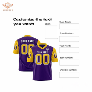 Alta calidad personalizable equipo deportivo Jersey con logotipo impreso al por mayor nombre personalizado impresión Streetwear camisas BD - Product Image 5