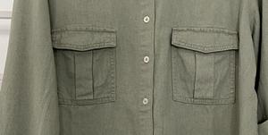 เสื้อเชิ้ตผ้าฝ้าย100% ผ้าลินินธุรกิจลำลองของผู้ชายแขนยาวสีพื้นมีคุณสมบัติกันยับ - Product Image 3