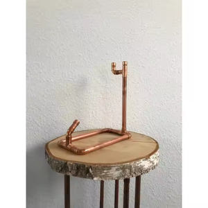 Soporte de botella de vino de metal personalizado de buena calidad hecho de tubo de cobre accesorios de Bar Home Hotel by decor IMPEX - Product Image 4