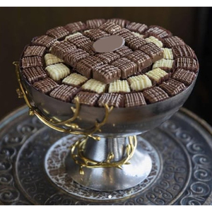 Cuenco para servir de Material metálico de calidad de lujo, cuenco para servir chocolate de Metal dorado de estilo atractivo para regalar cualquier ocasión especial - Product Image 4