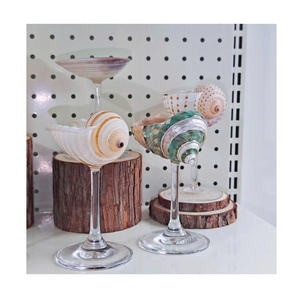 Verre de coquille bouclée pour réception de mariage côtière et service de fête spécial - Product Image 1